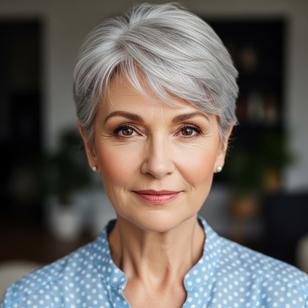 #1 Modern Textured Pixie Cut