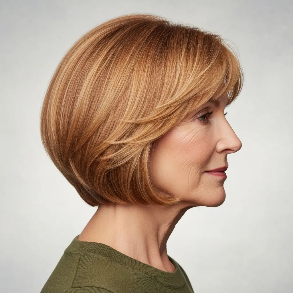 #10 Soft Textured Bob with a Fringe