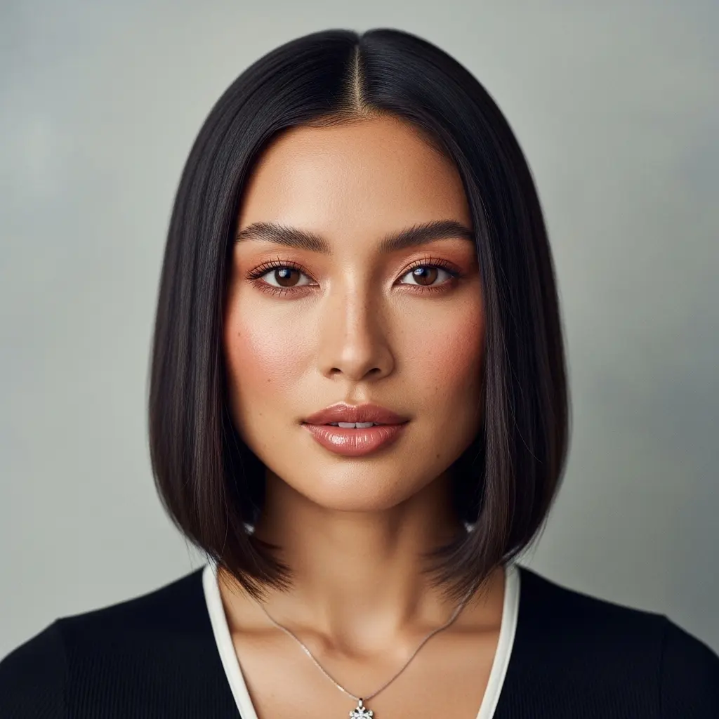 #10 Classic Lob Cut with Middle Part