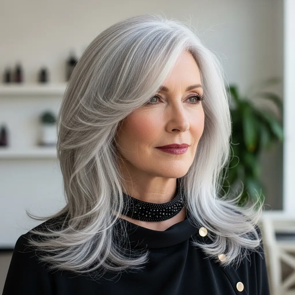 #11 Black and Silver Balayage