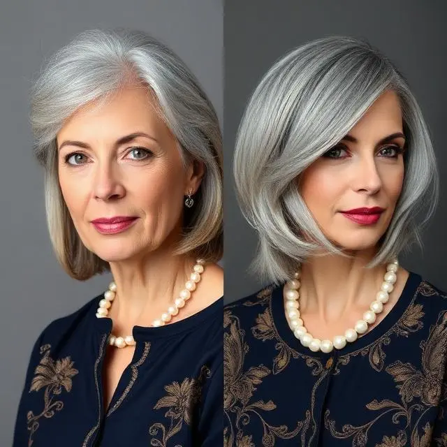 #12 Silver Neck-Length Cut