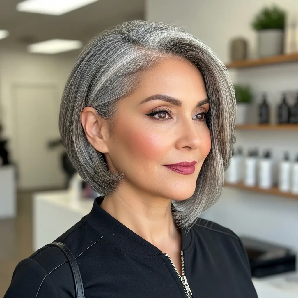 #13 Stacked Bob Cut with Hidden Undercut