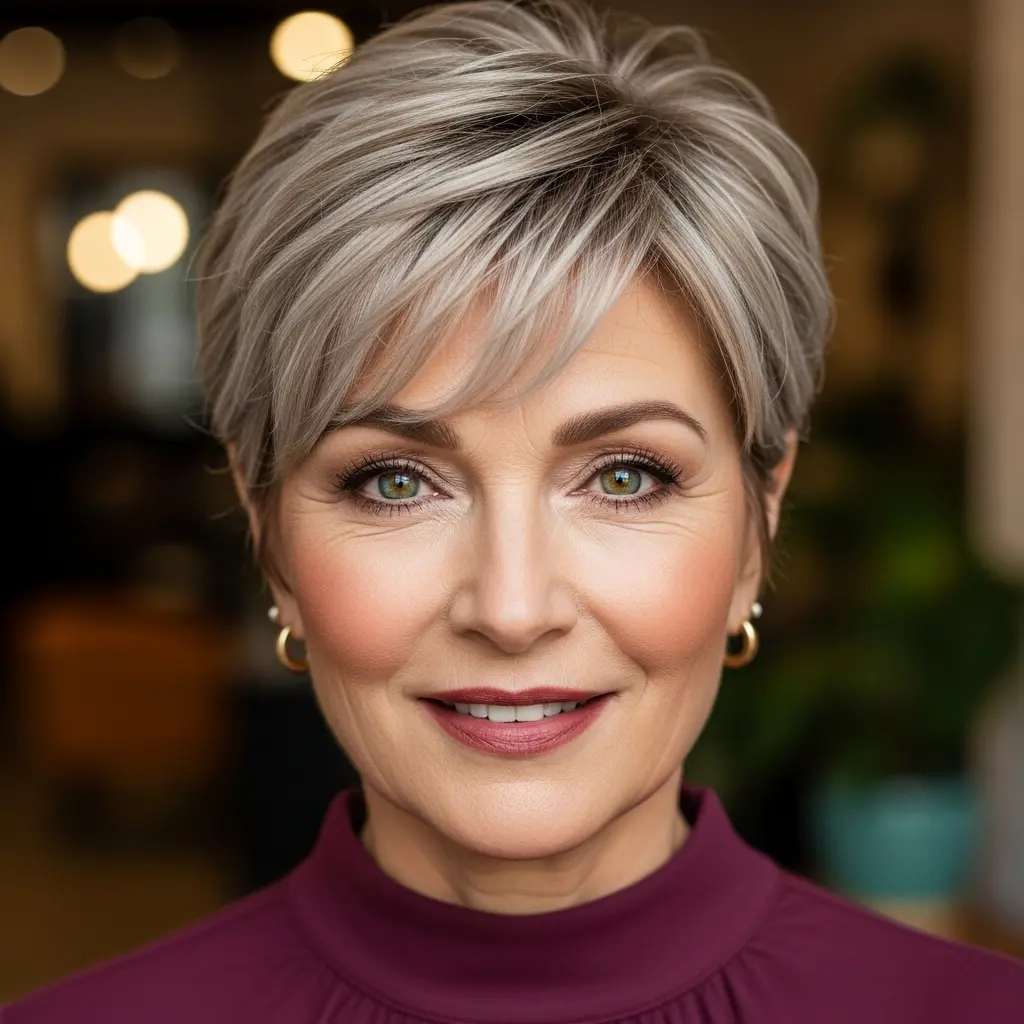 #13 Subtle Caramel Whisper Cut for Mature Women