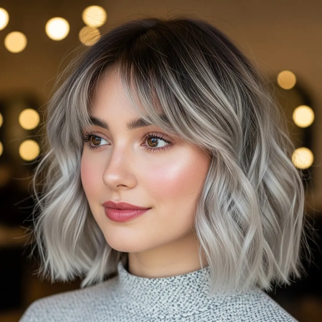 #13 Choppy Shaggy Bob for Fine Hair