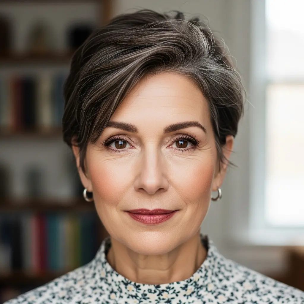 #14 French Pixie Haircut with Tousled Ends