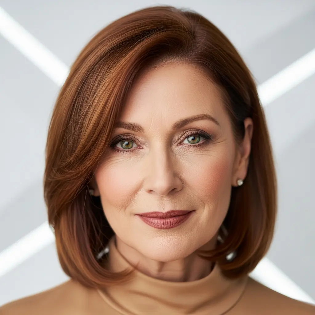 #15 Medium-Length Hair with Face-Framing Layers