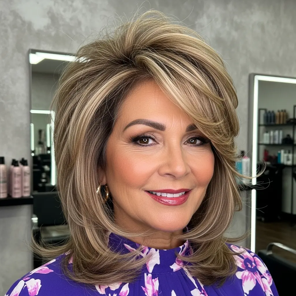 #15 Soft Medium Shag with Face Frame