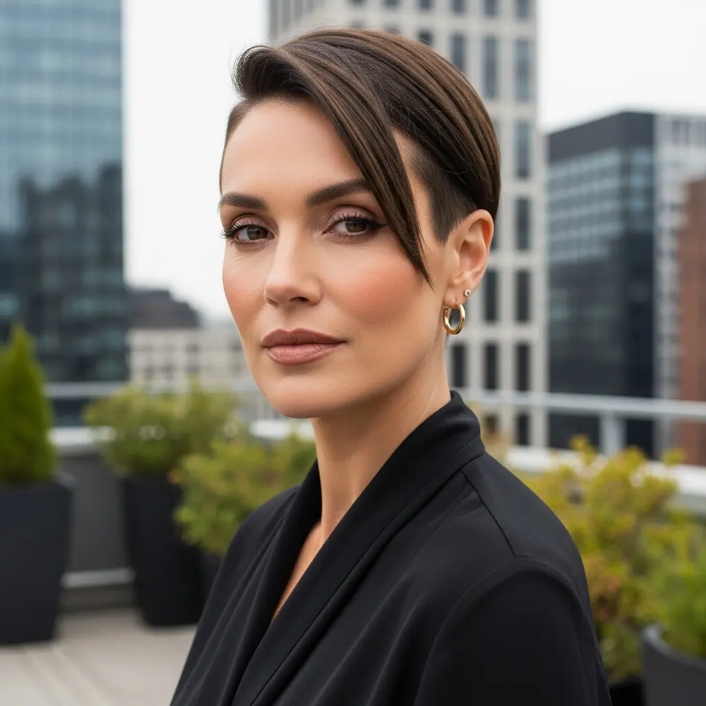 #16 Undercut Pixie Bob Cut