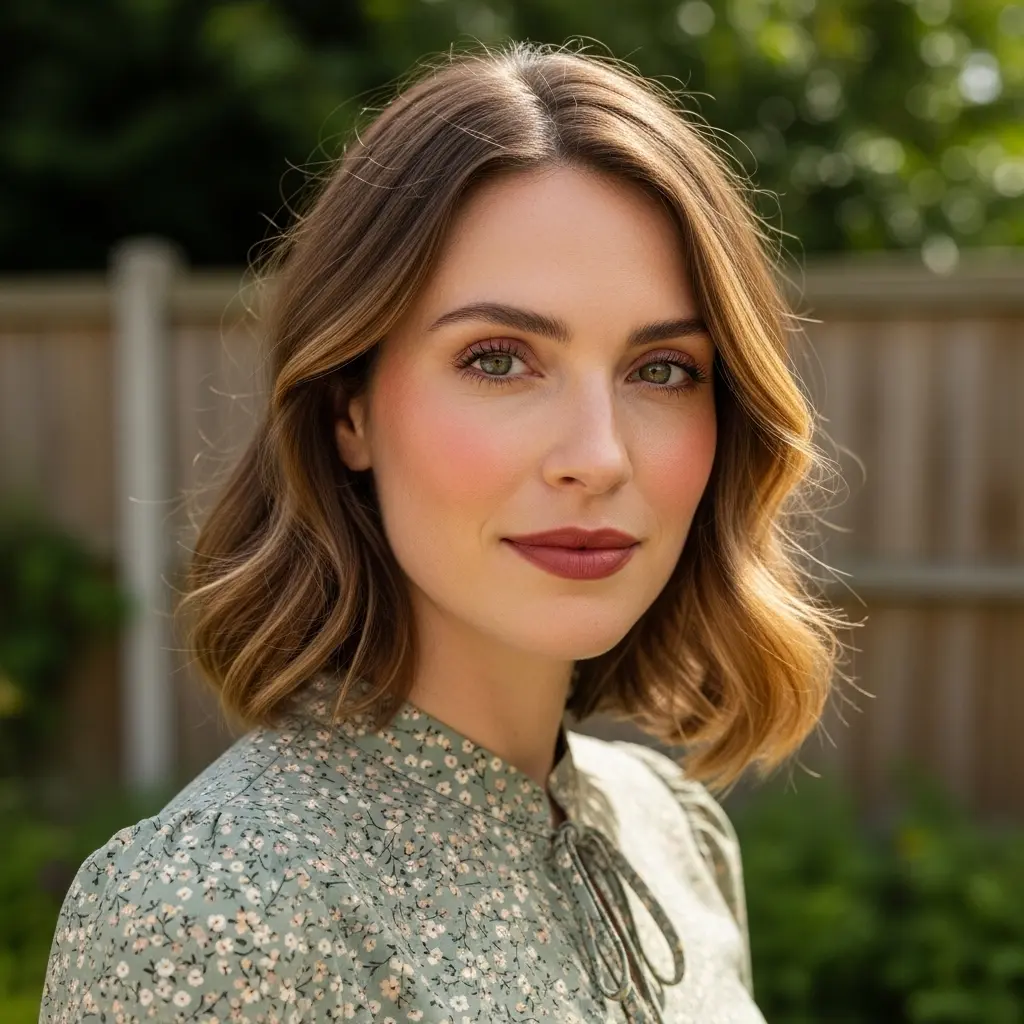 #16 Lob with Layers and Side Part