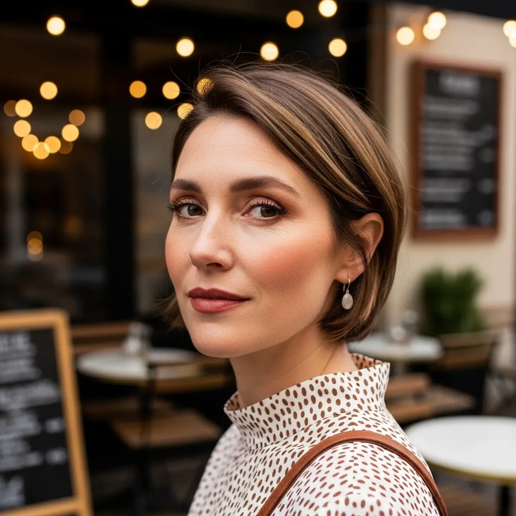 #17 Long Pixie Bob with Side Part