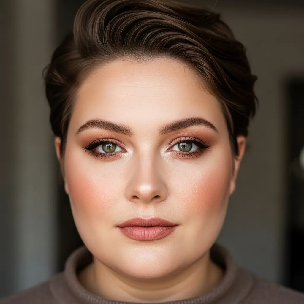 #19 Soft Layered Pixie Bob for Round Faces