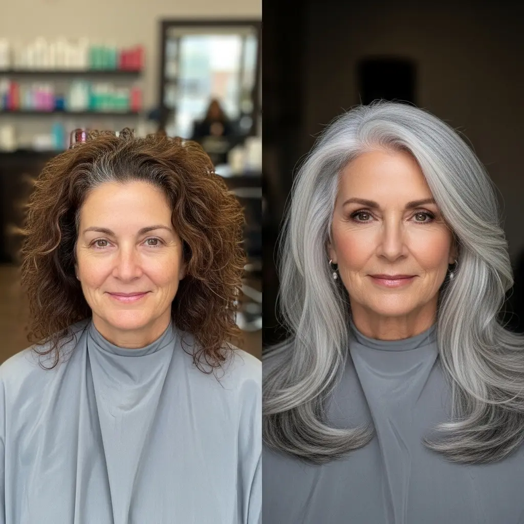 #19 Natural-Looking Makeover for Grey Hair