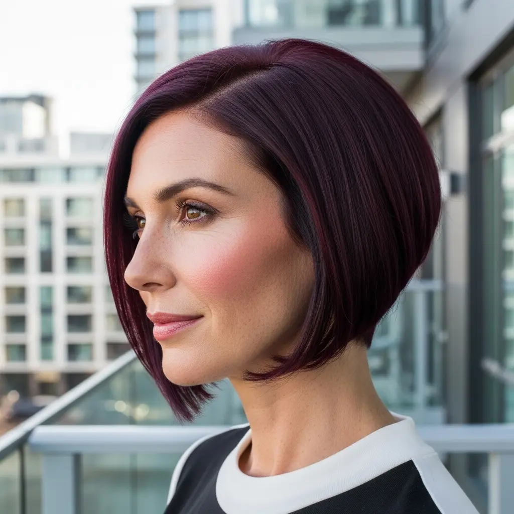 #2 Plum Angled Stack