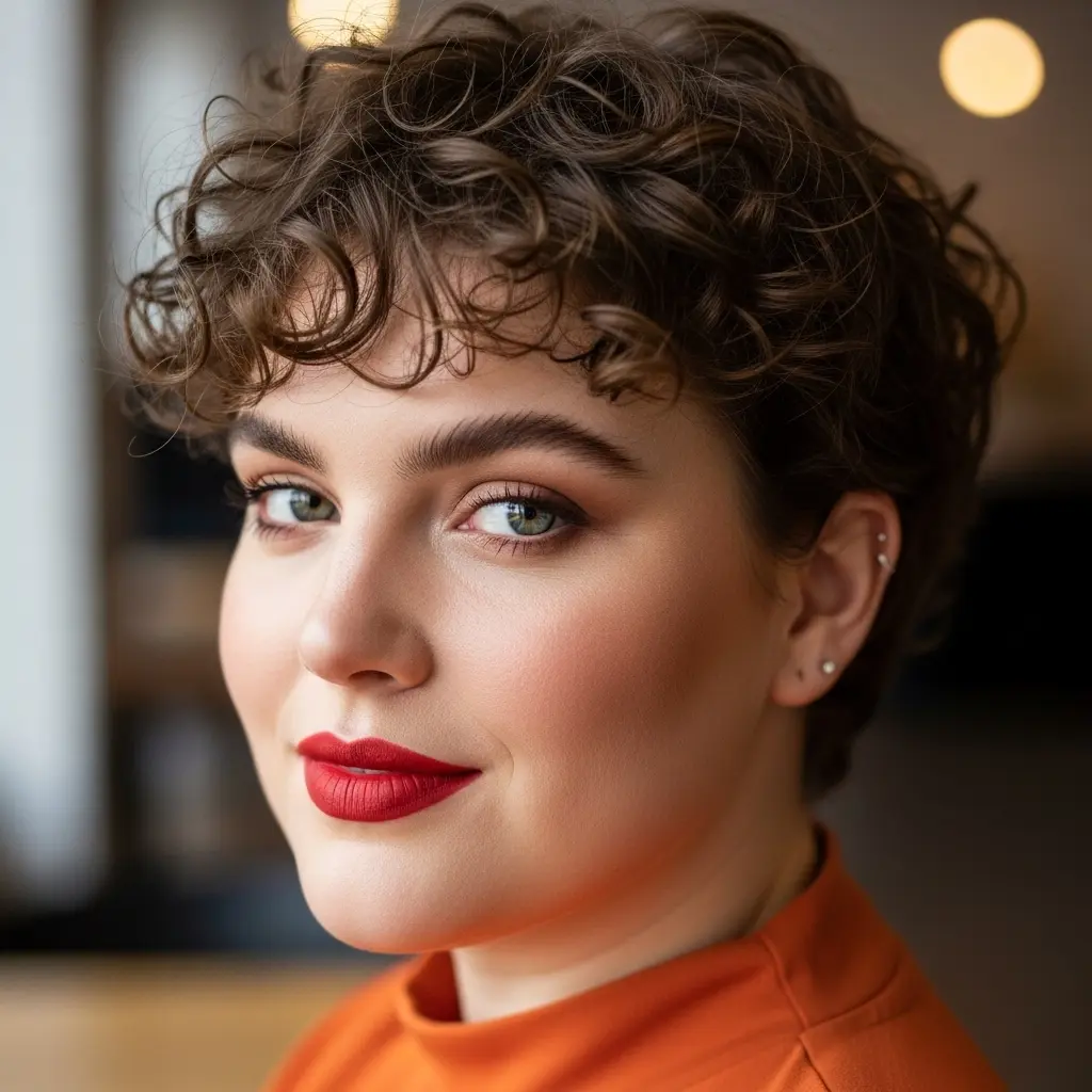 #20 Playful Curly Pixie Cut