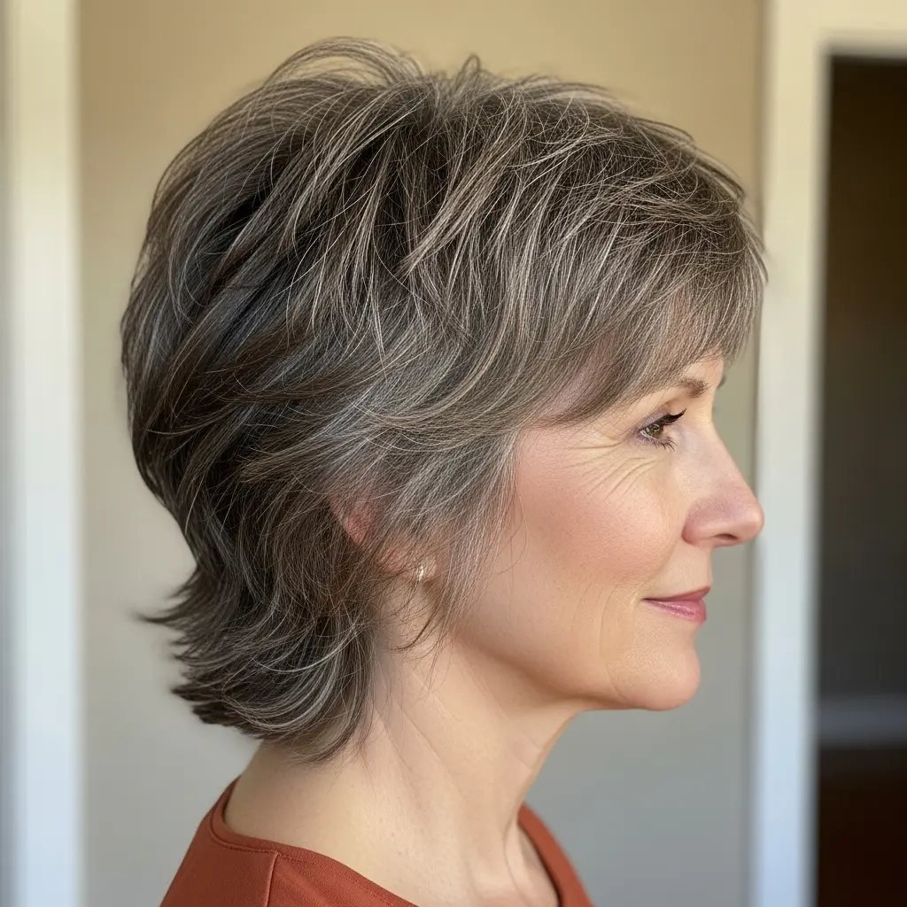 #3 Shaggy Pixie Mullet with Voluminous Texture