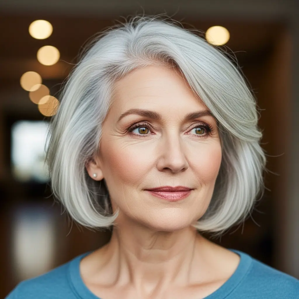 #4 Soft Layered Silver Bob
