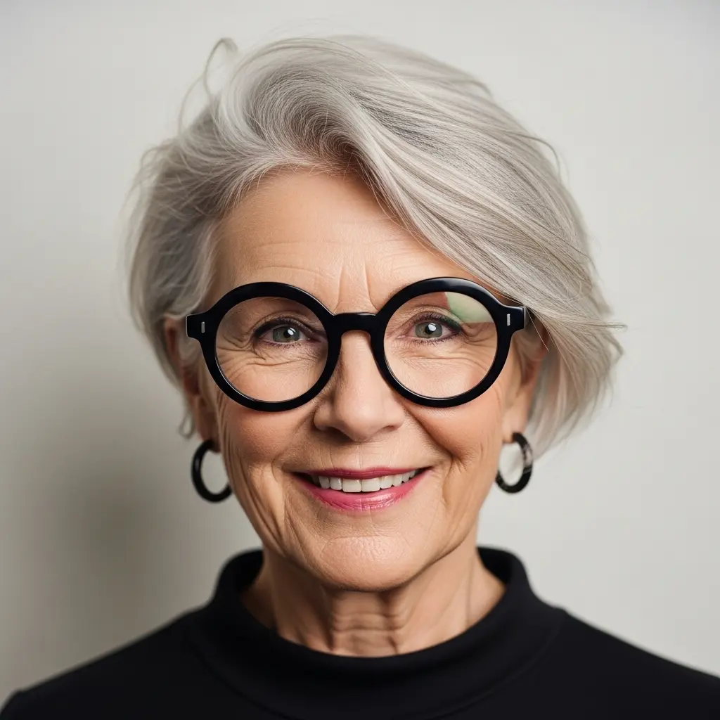 #4 Cute Short and Messy Cut with Natural Color