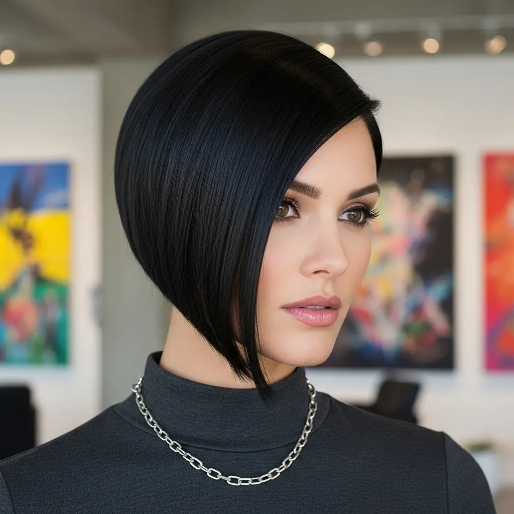 #5 Angled Pixie Bob with Sharp Silhouette