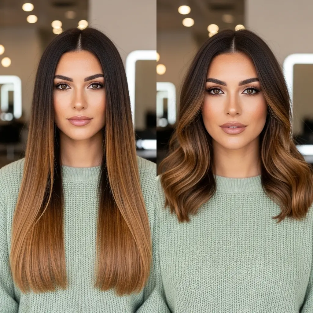 #5 Textured Lob with Soft Ombre