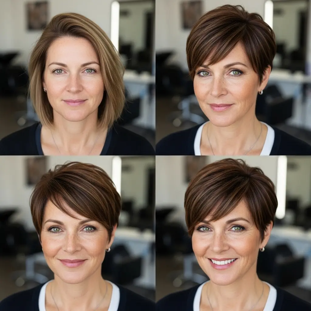 #6 Versatile Natural Brunette Pixie