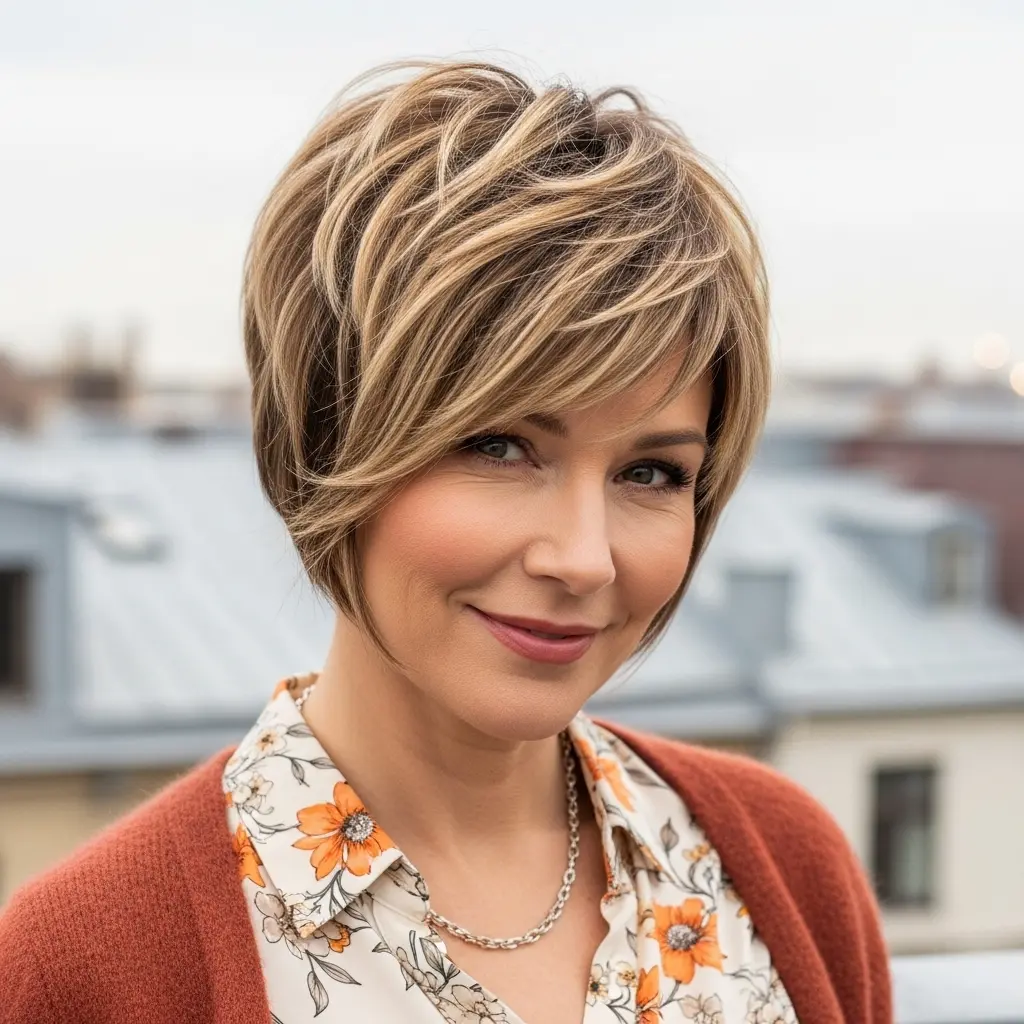 #7 Stacked Pixie Bob with Full Back Volume