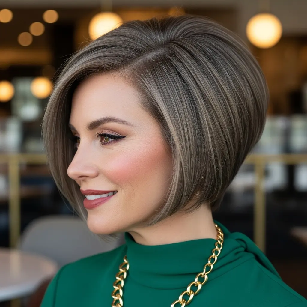 #7 Angled Stacked Bob