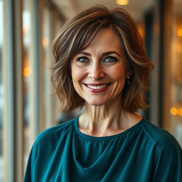 #7 Medium-Length Hair For Seniors