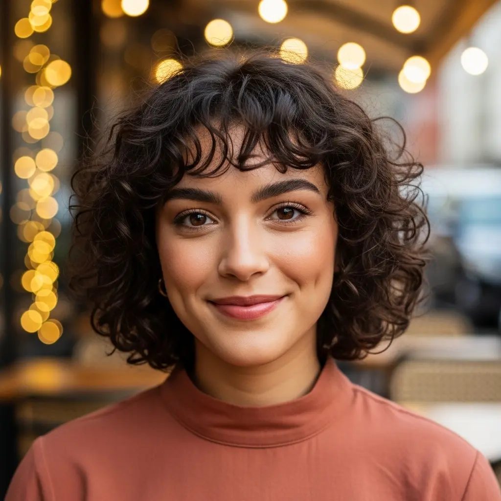 #8 Lob Haircut with Soft Curls