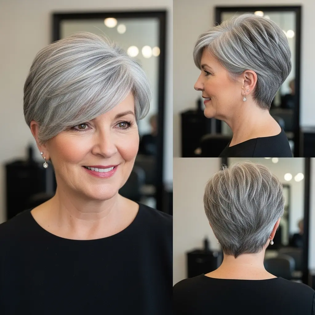 #9 Short Wedge Bob with Side Fringe