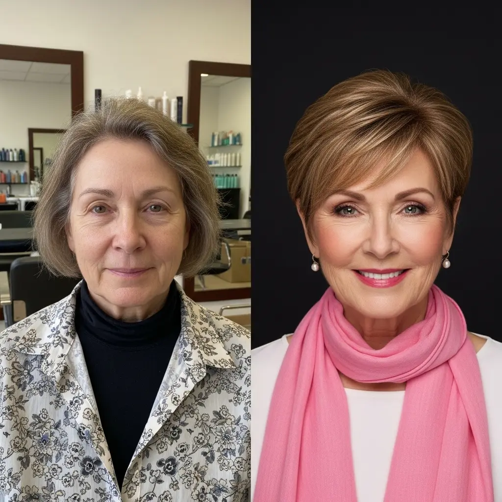 #9 Short Haircut with Wispy Bangs