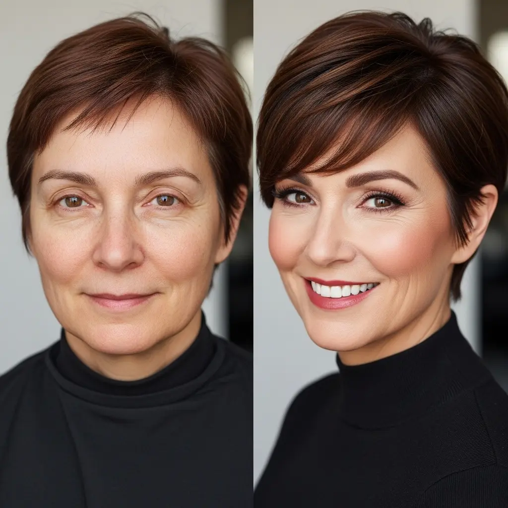 #9 Face-Framing Fringe on a Pixie Cut