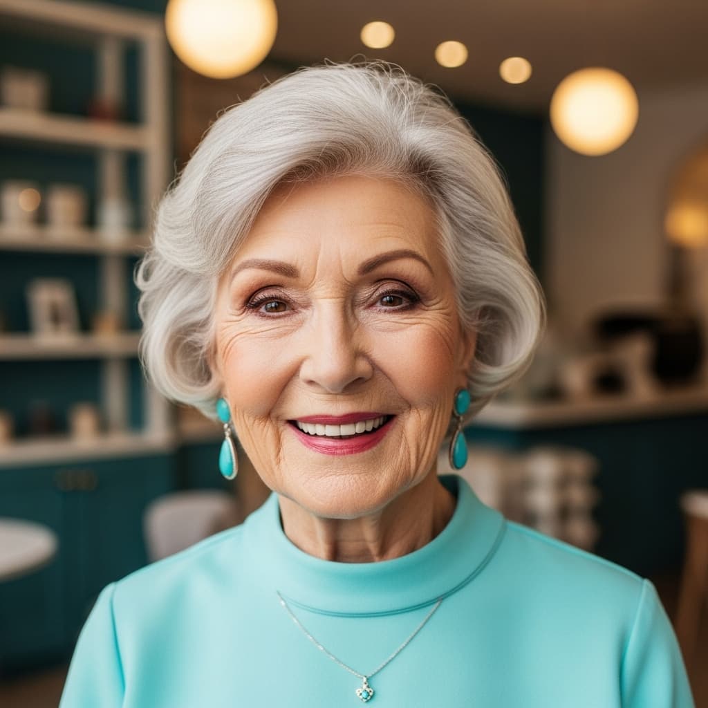 #9 Haircut For Women Over 70