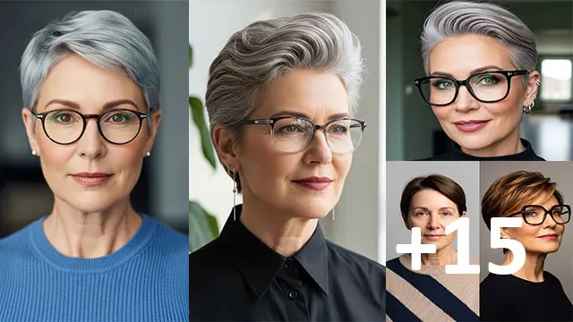 15 Pixie Haircuts for Older Ladies with Glasses That Flatter