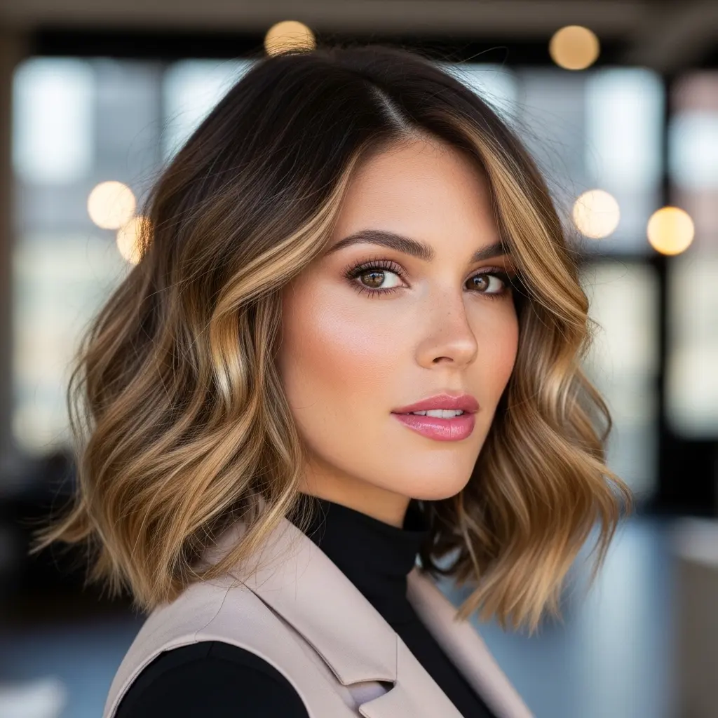 #14 Dark Brown with Blonde Highlights and Lowlights