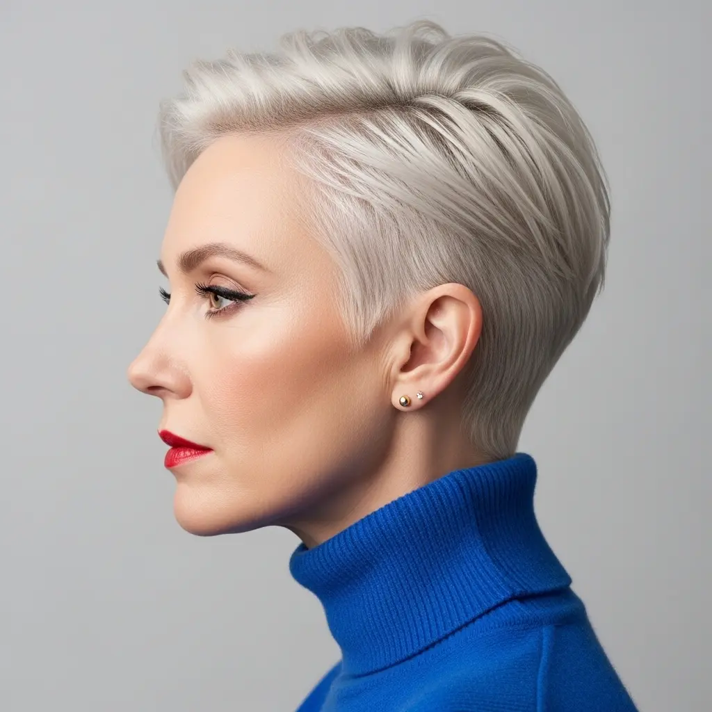 #5 Choppy Faded Pixie Haircut