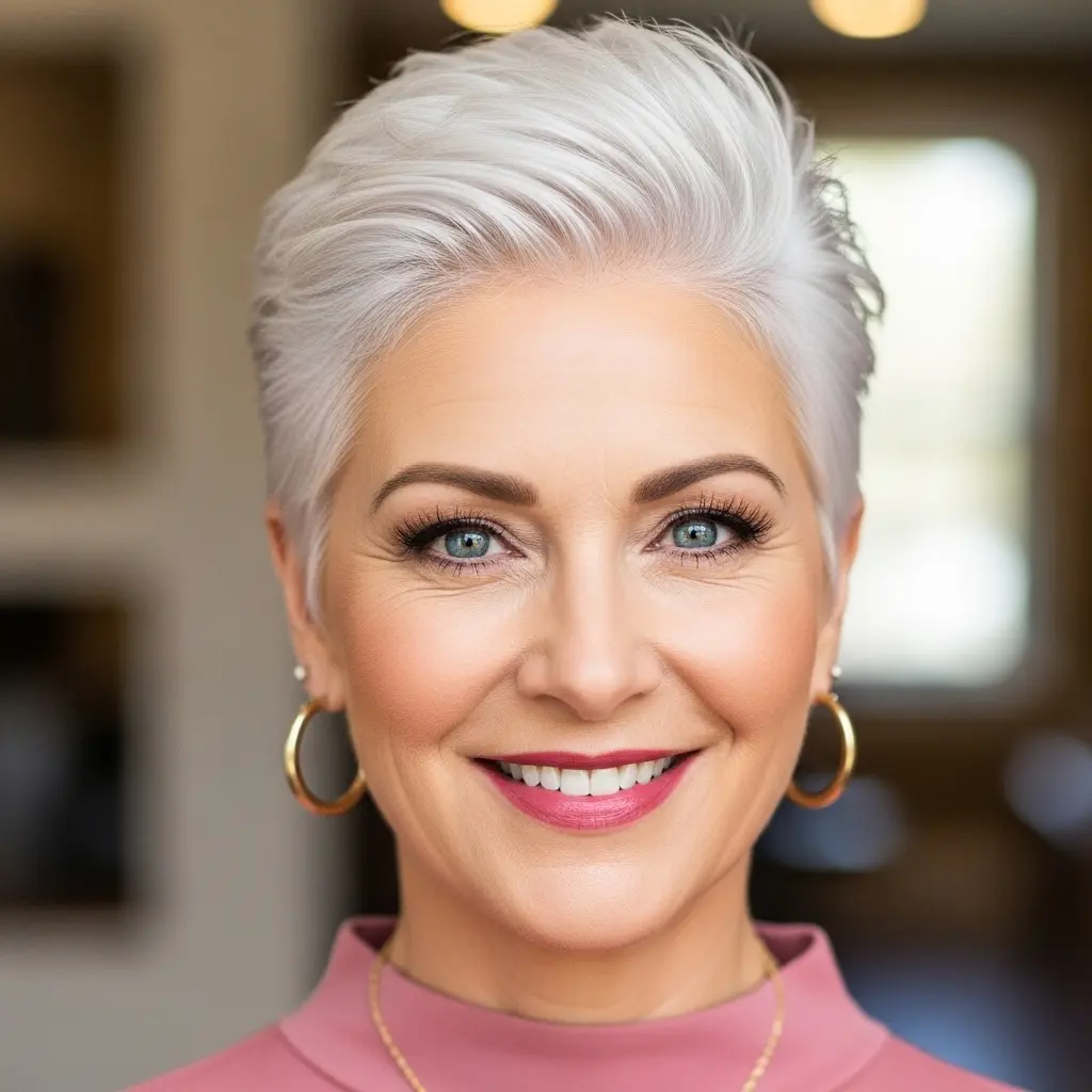 #9 Platinum Pixie Hair Style