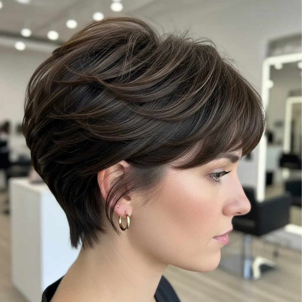 #1 Textured Pixie Bob with Bangs