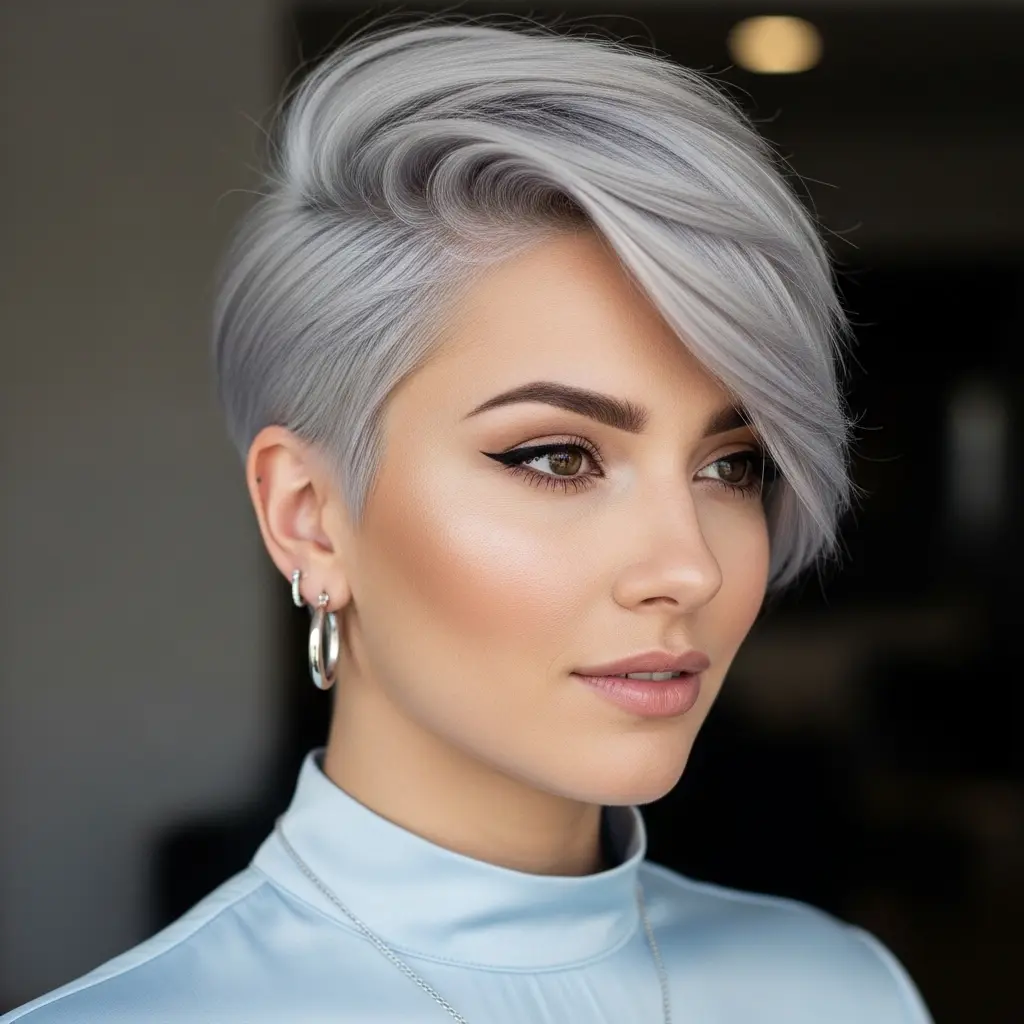 #10 Undercut Pixie Bob with Statement Bangs