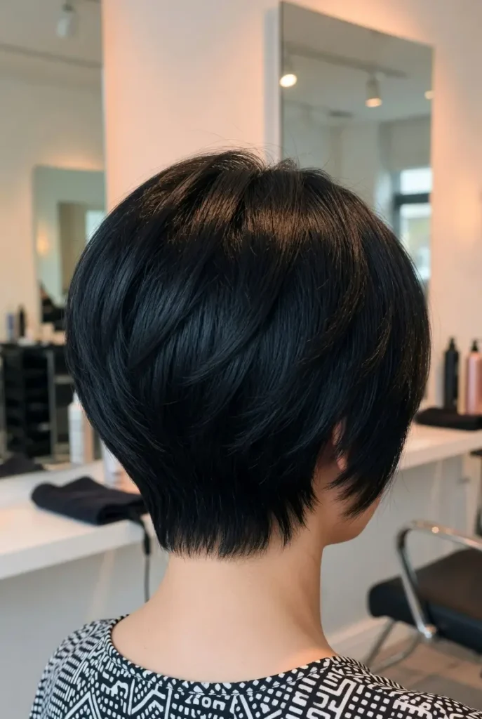 #10 Jet-Black A-Line with Layers