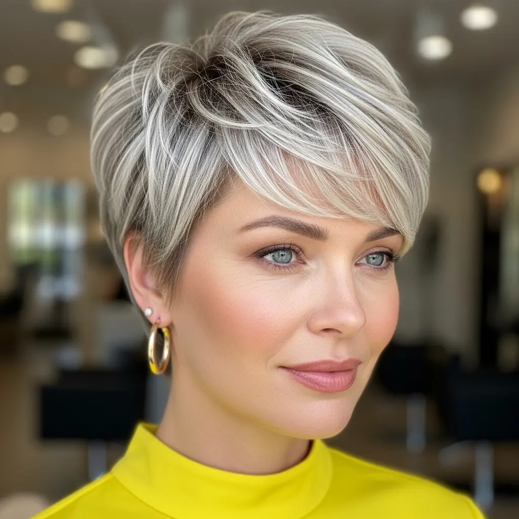 #13 Pixie Bob with Bangs for Older Women