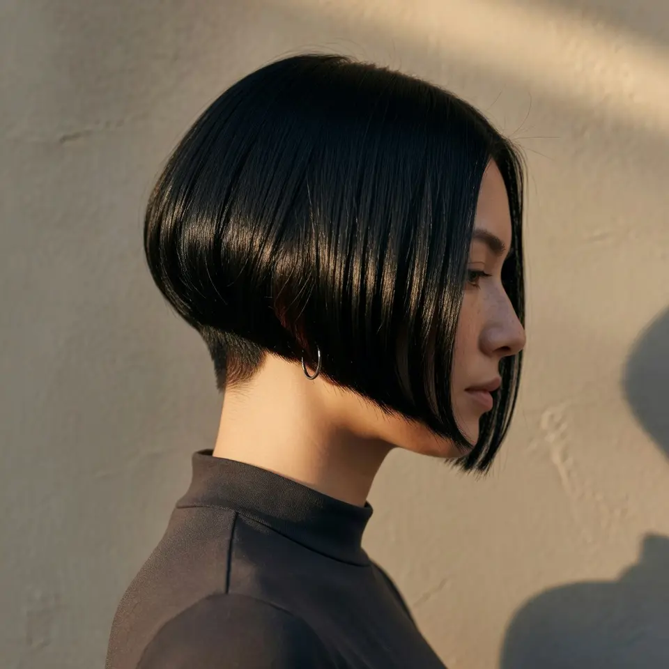 #15 A-Line Bob for Black Hair