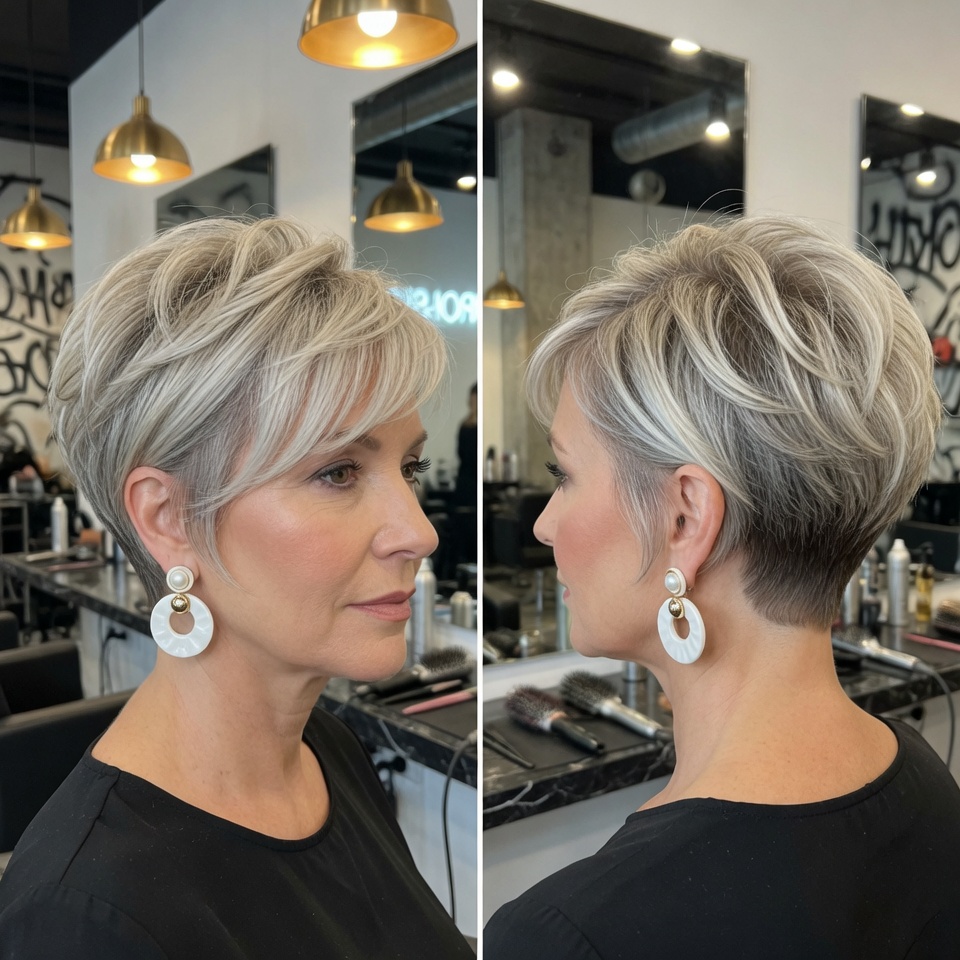 #2 Asymmetrical Pixie Bob Haircut
