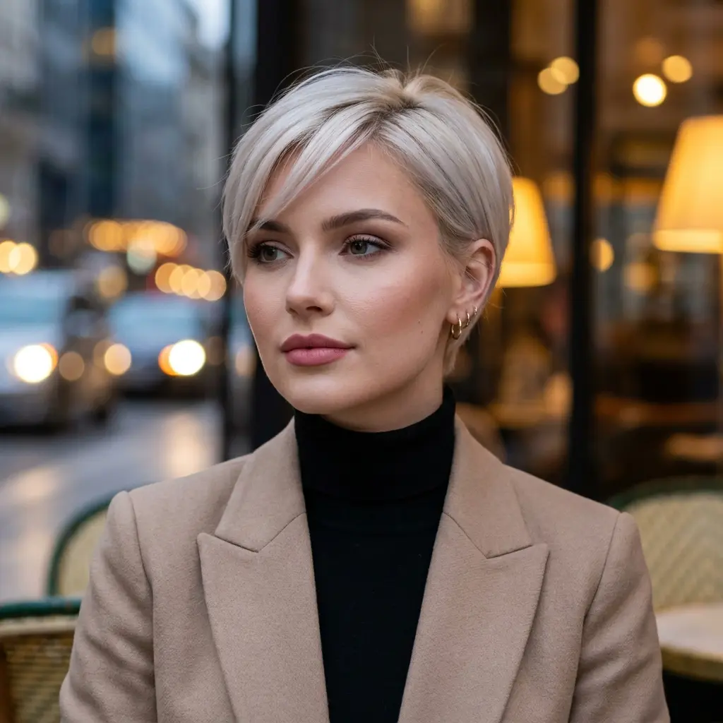 #4 Pixie Cut for a Chubby Oval Face