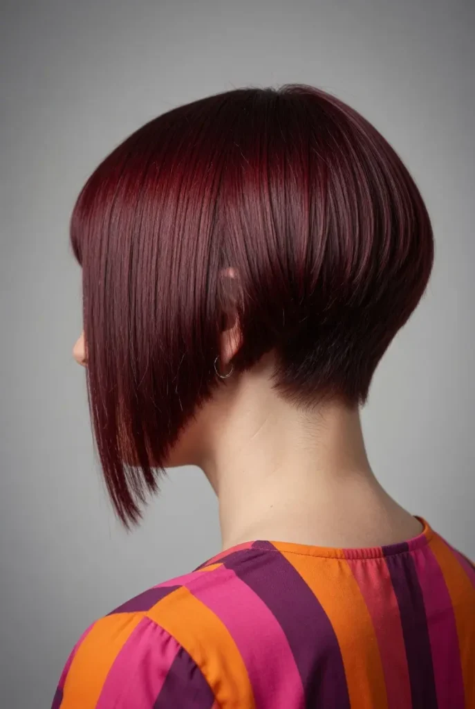 #5 Maroon A-Line Cut