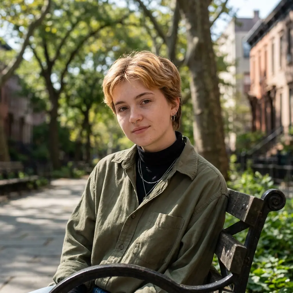 #6 Wavy Pixie Cut for a Chubby Face